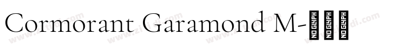 Cormorant Garamond M字体转换